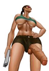 Lara Croft - Dickgirl-