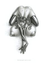 VICTOR RINALDI ART - Huge Tits drawings #9-