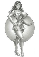 VICTOR RINALDI ART - Huge Tits drawings #8-