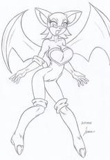 My miny Rougeb The Bat_ (sonic) Sketches work_1-